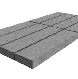 Плитка тротуарная SteinRus Гранада Б.7.П.8, Old-age, серый, 600*200*80 мм