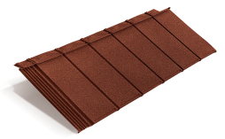 Композитная черепица рядовая Metrotile IPanel Scarlet