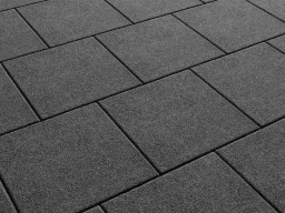 Плитка тротуарная Квадрат Б.1.К.10 гранит черный, 300*300*100 мм 