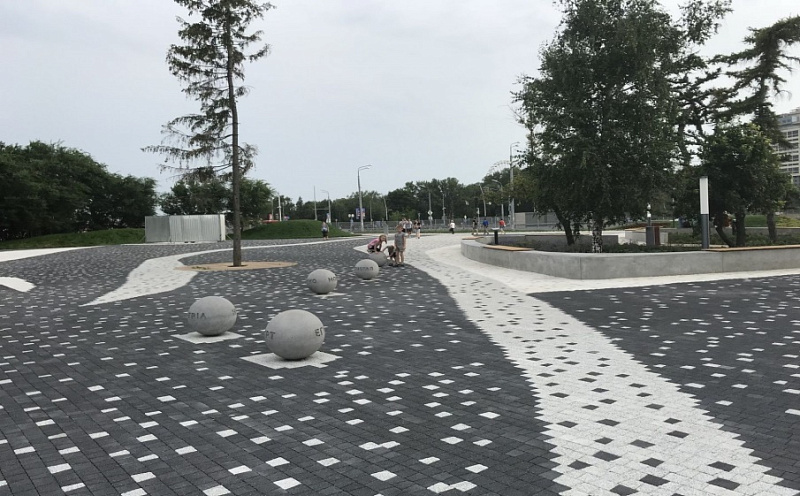 Плитка тротуарная Антик Б.3.А.6 стоунмикс черный, комплект 5 шт, толщина 60 мм