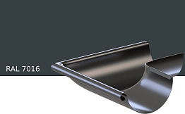 Угол желоба внешний KROP STAL 90 градусов для системы D 150/100 мм, RAL 7016