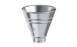 Воронка водосборная Aquasystem круглая оцинкованная сталь для системы D 125/90