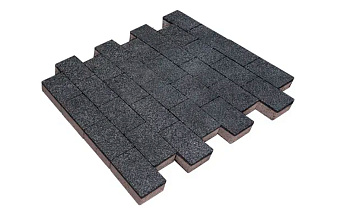 Плитка тротуарная SteinRus Бельпассо Медио Б.10(Б).П.8, Backwash, Неро, 225*150*80 мм