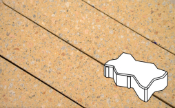 Плитка тротуарная Готика, Granite FINERRO, Зигзаг/Волна Б.2.Ф.6, Павловское, 225*112,5*60 мм