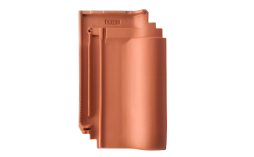 Керамическая черепица рядовая ERLUS Е 58 S красный, матовый ангоб