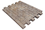 Плитка тротуарная SteinRus Прямоугольник В.6.П.8 Native, ColorMix Берилл, 200*100*80 мм