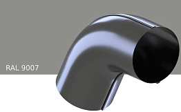 Колено 60 градусов KROP STAL для системы D 150/100 мм, RAL 9007