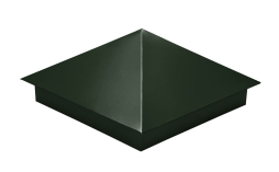 Колпак на столб Grand Line 390*390 мм 0,5 GreenCoat Pural BT с пленкой RR 11