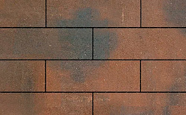 Плитка тротуарная SteinRus Аликанте Б.2.П.8 гладкая, ColorMix Штайнрус, 900*300*80 мм