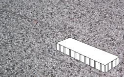 Плитка тротуарная Готика, City Granite FINERRO, Плита Б.3.П.10, Белла Уайт, 500*125*100 мм
