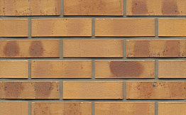 Кирпич клинкерный Muhr 06K Hellbraun-bunt Kohle гладкий, 240*115*71 мм