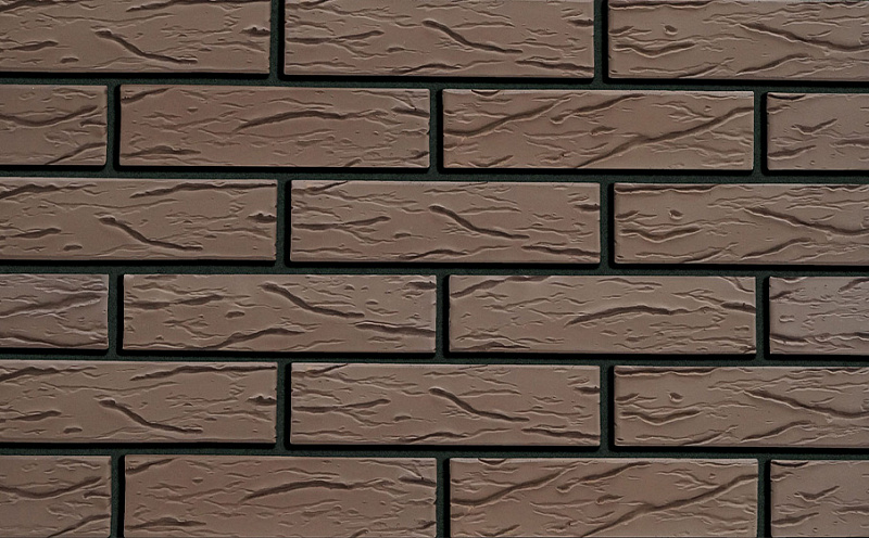 Кирпич облицовочный Кротовский КЗ Классика Шоколад рустик 250*120*65 мм