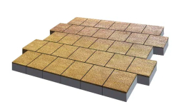 Плитка тротуарная SteinRus Валенсия Б.3.К.8 Native, ColorMix Брайс, 300*300*80 мм