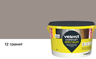 Затирка для швов vetonit comfort spectrum, 12 гранит, 2 кг