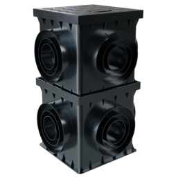 Дождеприемник без крышкой KROP UNI PVC/STAL, 250*250 мм