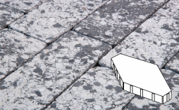 Плитка тротуарная Готика, Granite FINERRO, Зарядье Б.6.Ш.10 без фаски, Диорит, 600*400*100 мм