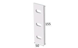 Термомост для кронштейнов UTECH (HILTI) Light VFH 2.0, MFT-ISO LH, 50*155*5 мм