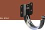 Кронштейн KROP STAL металлический короткий для системы D 150/100 мм, RAL 8004