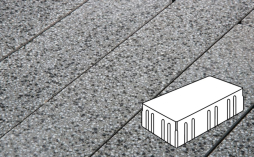 Плитка тротуарная Готика, Granite FINO, Скада без фаски В3.П.10, Белла Уайт, 225*150*100 мм