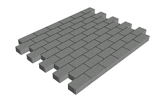 Плитка тротуарная SteinRus Прямоугольник Б.6.П.6 Native, серый, 200*100*60 мм