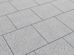 Плитка тротуарная Квадрат Б.1.К.10 стоунмикс белый с черным, 300*300*100 мм 