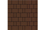 Плитка тротуарная SteinRus Бельпассо А.23(М).Псм.4, гладкая, коричневый, толщина 40 мм