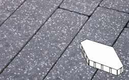 Плитка тротуарная Готика, City Granite FINERRO, Зарядье Б.6.Ш.10, Ильменит, 600*400*100 мм