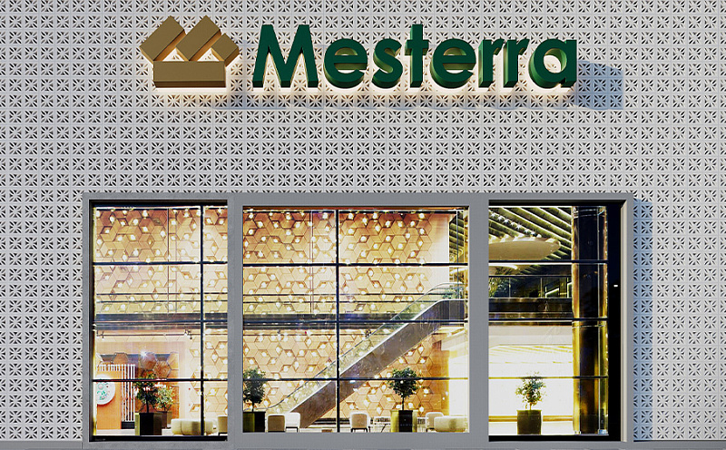 Декоративный бриз-блок Mesterra Cobogo 0201, под покраску, 250*250 мм