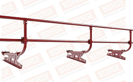 Кровельное ограждение Borge для фальцевой кровли оцинкованное RAL 3011, 300*60 см
