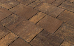 Плитка тротуарная BRAER Старый город Ландхаус Color Mix Каштан, толщина 60 мм