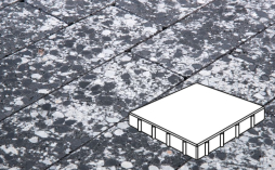 Плитка тротуарная Готика, City Granite FINO, Квадрат Б.4.К.8, Диорит, 400*400*80 мм