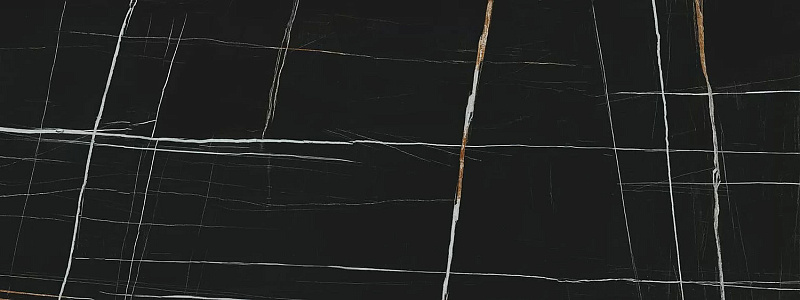 Керамогранит KERAMA MARAZZI Сахара Блэк черный лаппатированный обрезной, 3200*1195*6 мм