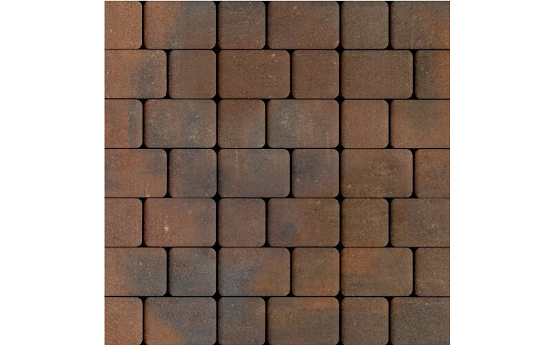 Плитка тротуарная SteinRus Инсбрук Альт Дуо А.3(С).Фсм.4, гладкая, ColorMix Штайнрус, толщина 40 мм