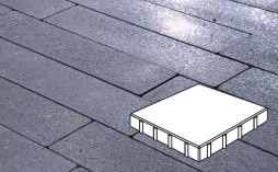 Плитка тротуарная Готика, City Granite FINO, Квадрат Б.4.К.8, Амфиболит, 400*400*80 мм