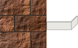 Облицовочный камень Leonardo Stone угловой элемент Милан 176/364*195*20 мм 345