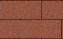 Плитка тротуарная Прямоугольник (Ла-Линия) Б.5.П.6 гладкий красный 600*300*60 мм