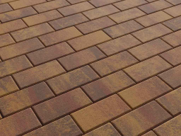 Плитка тротуарная Прямоугольник Б.2.П.6 листопад гладкий осень, 200*100*60 мм