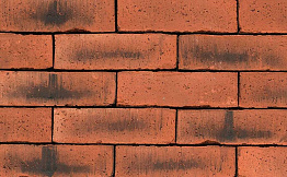 Кирпич облицовочный ручной формовки Terca Westcliffe Weathered Red (65mm WESTCLIFFE RED MULTI), 215*102*65 мм