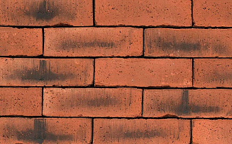 Кирпич облицовочный ручной формовки Terca Westcliffe Weathered Red (65mm WESTCLIFFE RED MULTI), 215*102*65 мм