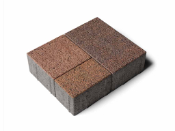 Плитка тротуарная Старый город Б.1.Фсм.8 листопад гранит арабская ночь, комплект 3 шт, толщина 80 мм