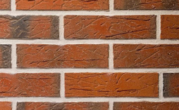 Кирпич клинкерный Terca Red Flame с песком, 250*65*65 мм по выгодной ценеКирпич клинкерный Terca Red Flame с песком, 250*65*65 мм