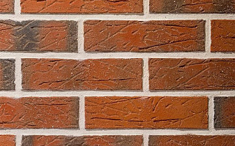 Кирпич клинкерный Terca Red Flame с песком, 250*65*65 мм