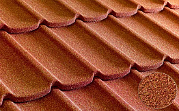 Композитная черепица рядовая Metrotile Mistral Terracotta