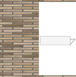 Гибкий кирпич StoCleyer Brick, угловой элемент 4/4 lintel, 11170 коричневый, 400*40/100*4-8 мм