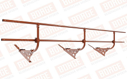 Кровельное ограждение Borge для черепичной кровли оцинкованное RAL 8004, 300*60 см