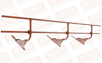 Кровельное ограждение Borge для черепичной кровли оцинкованное RAL 8004, 300*60 см