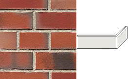 Клинкерная плитка угловая ручной формовки Feldhaus Klinker NF 14 W991 bacco ardor matiz 240*71*115*14 мм