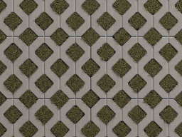 Газонная решетка Б.1.ГР.8 стандарт гладкий серый, 597*397*80 мм