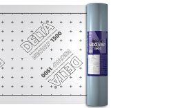 Самоклеящаяся пароизоляция Delta Neovap 1500 с алюминиевой фольгой