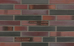 Кирпич клинкерный Muhr 29 S Schwarzblau-bunt Spezial гладкий, 240*90*40 мм